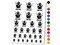 Luau Hawaiian Bear in Hula Skirt with Lei Temporary Tattoo Water Resistant Fake Body Art Set Collection